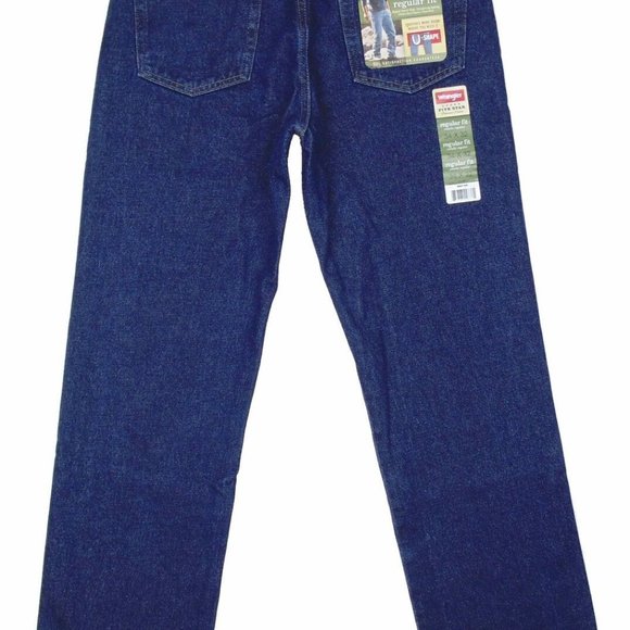 Wrangler Original Men's Jeans I Five Star Regular 100% Cotton Fit Jeans - Picture 10 of 12